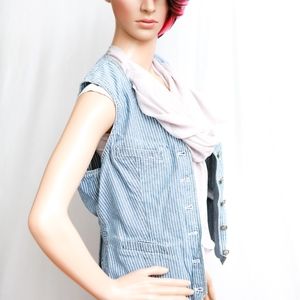 Ralph Lauren Pinstripe Denim 90s Vest